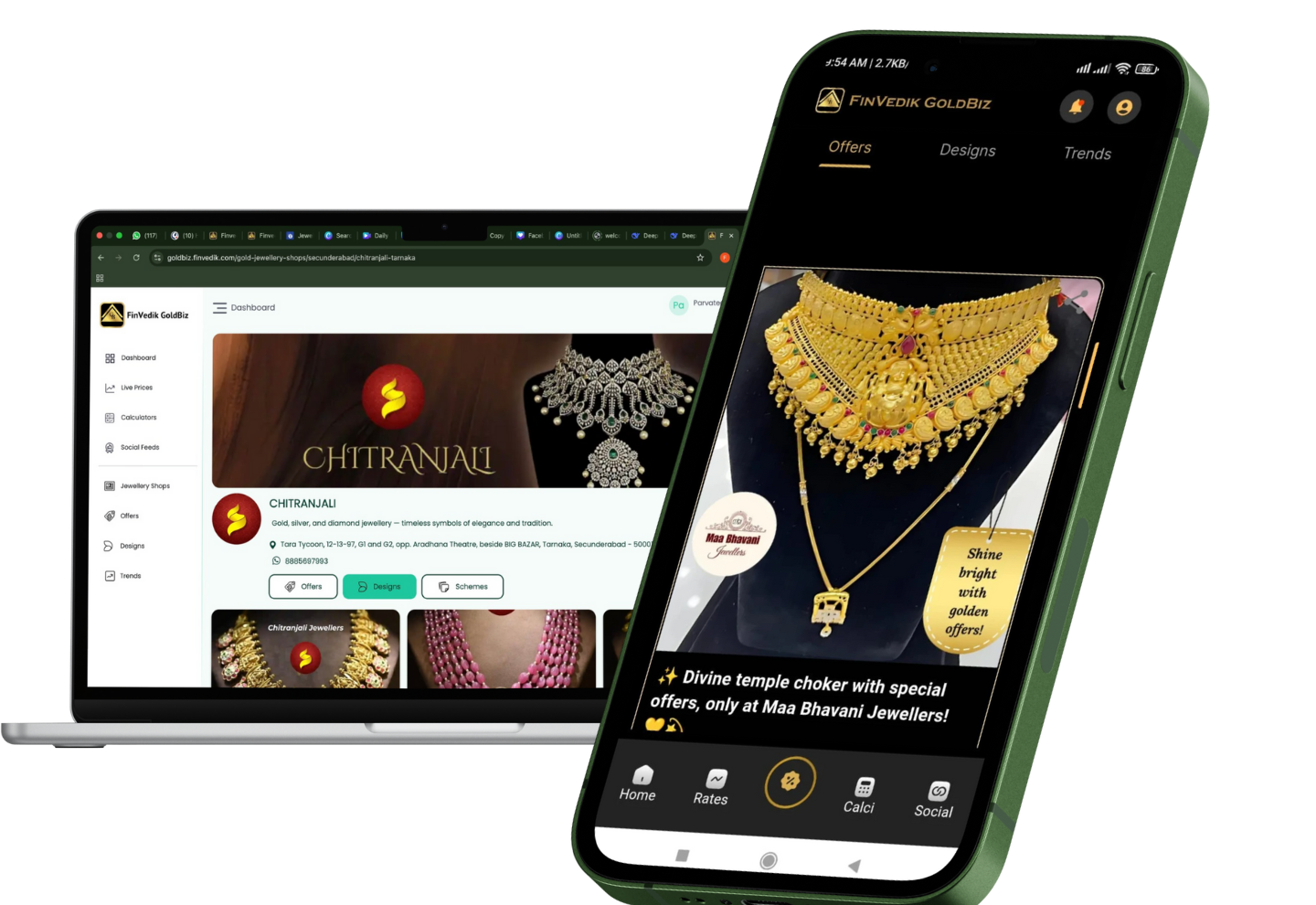 GoldBiz Platform Interface